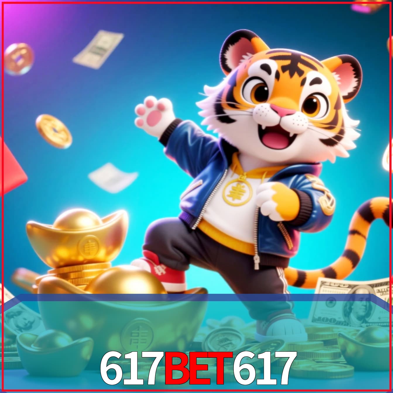Slot machine 3D icon with number 7 and 1